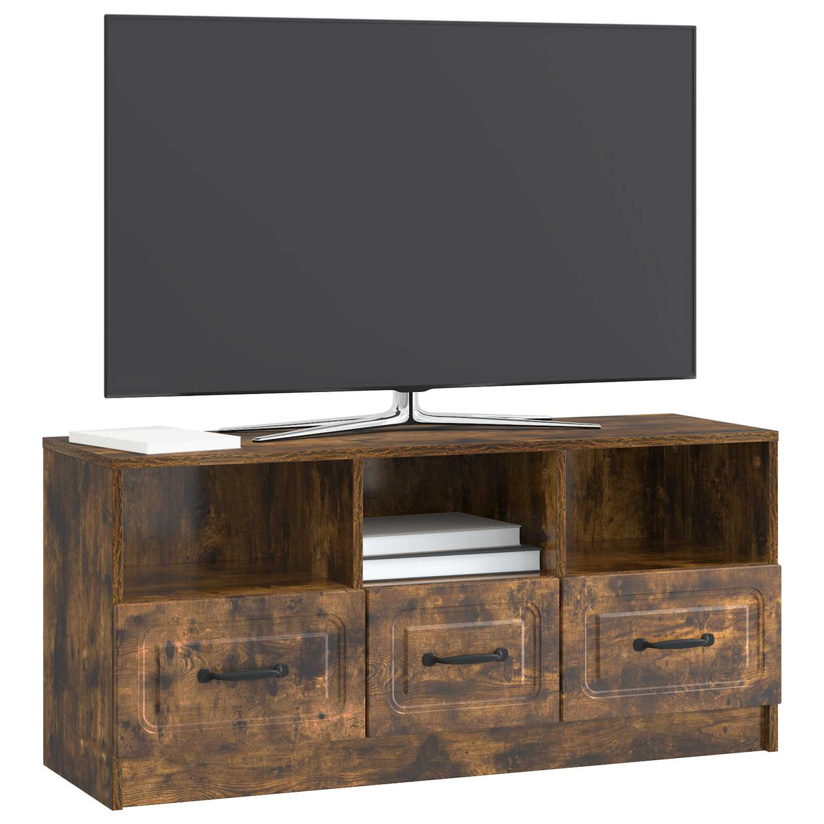 TV-Schränk Geräucherte Eiche 102 x 34,5 x 47 cm Holzwerkstoff