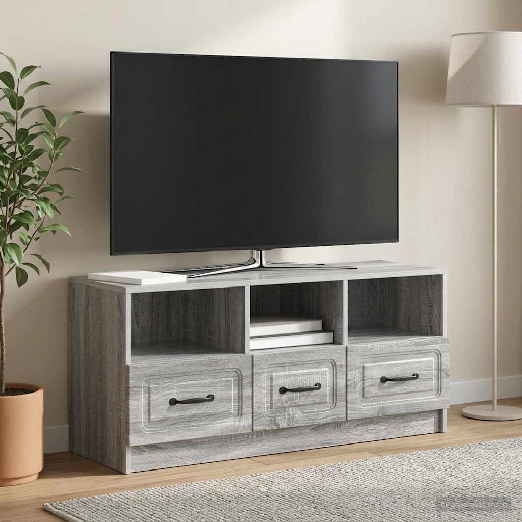TV-Schränk Graues Sonoma 102 x 34,5 x 47 cm Holzwerkstoff