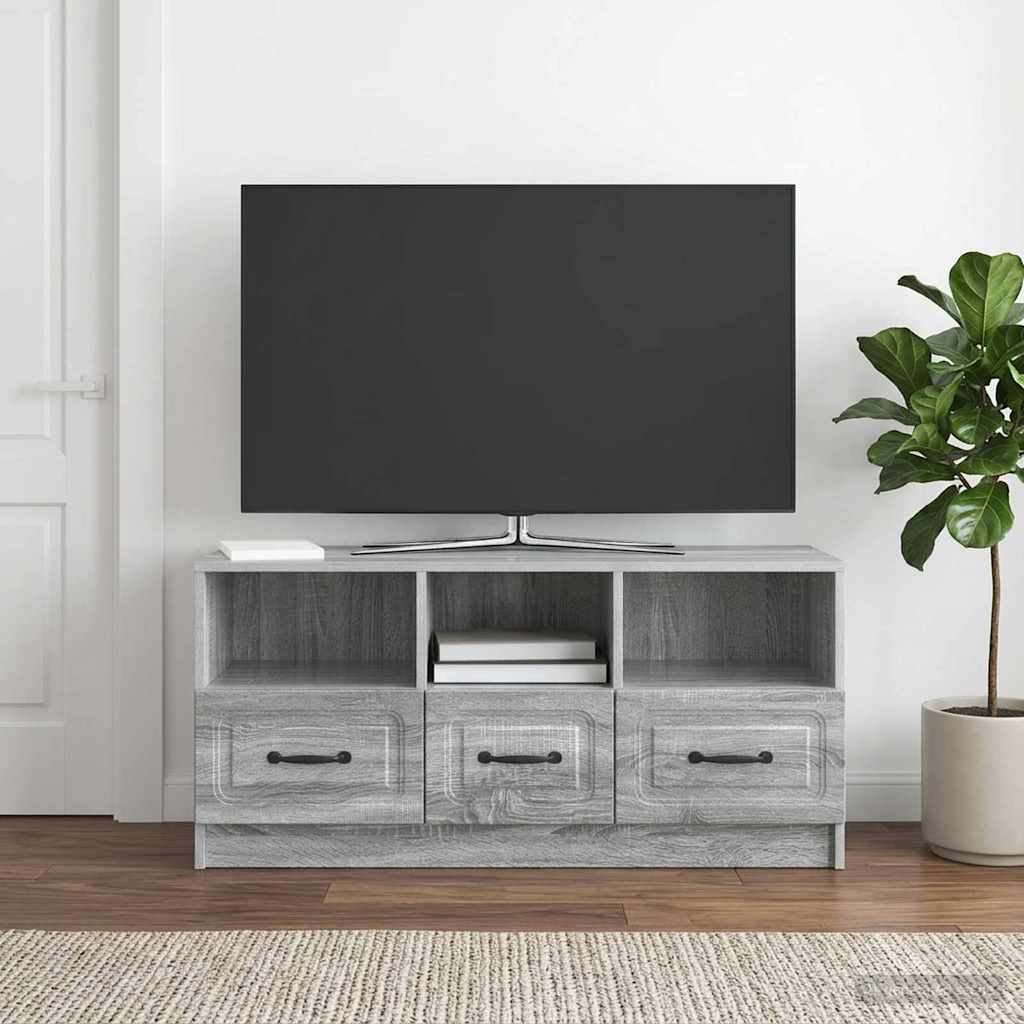 TV-Schränk Graues Sonoma 102 x 34,5 x 47 cm Holzwerkstoff