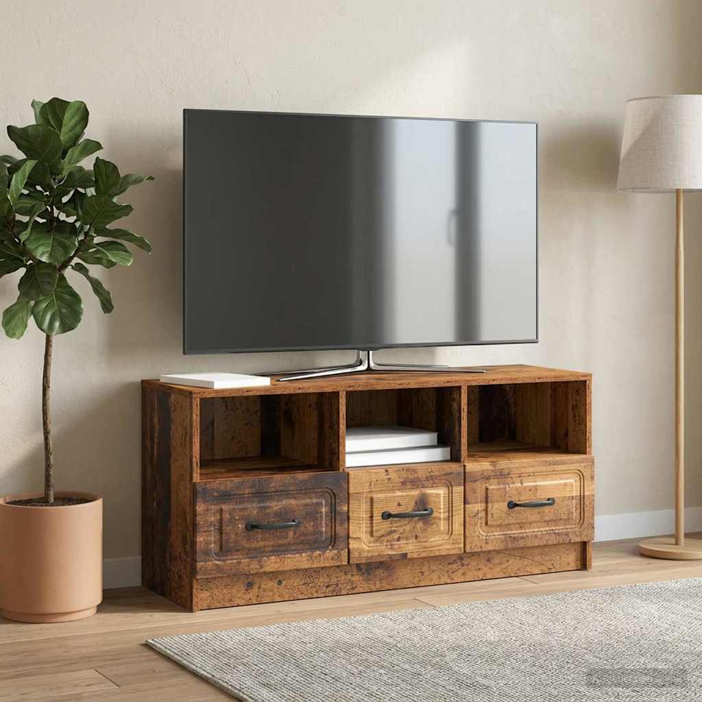 TV-Schränk Altholz 102 x 34,5 x 47 cm Holzwerkstoff