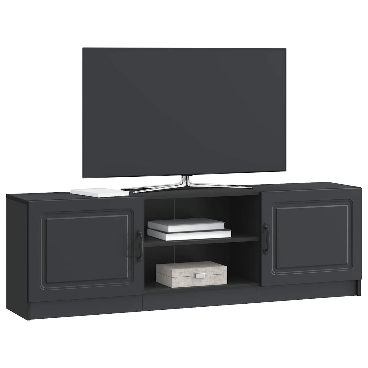TV-Schränk Schwarz 150 x 31 x 47 cm Holzwerkstoff