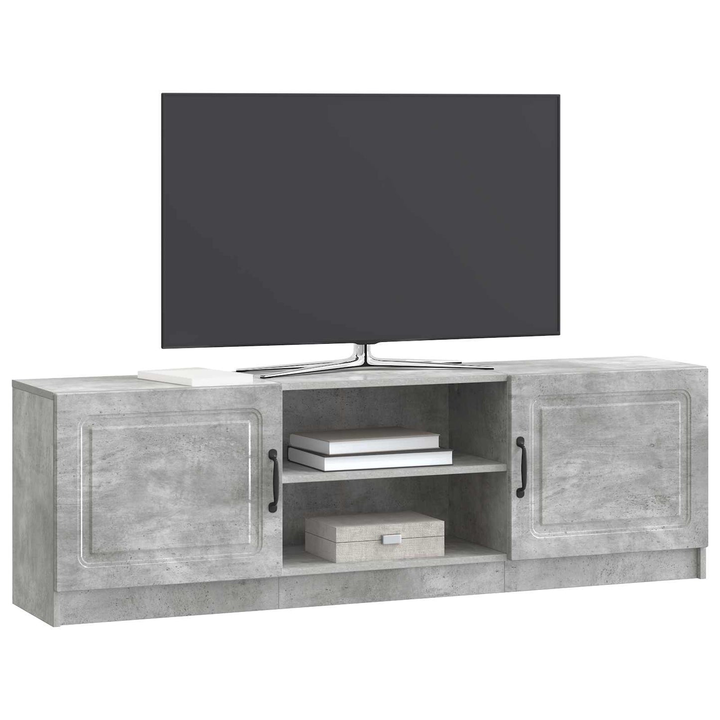 TV-Schränk Betongrau 150 x 31 x 47 cm Holzwerkstoff
