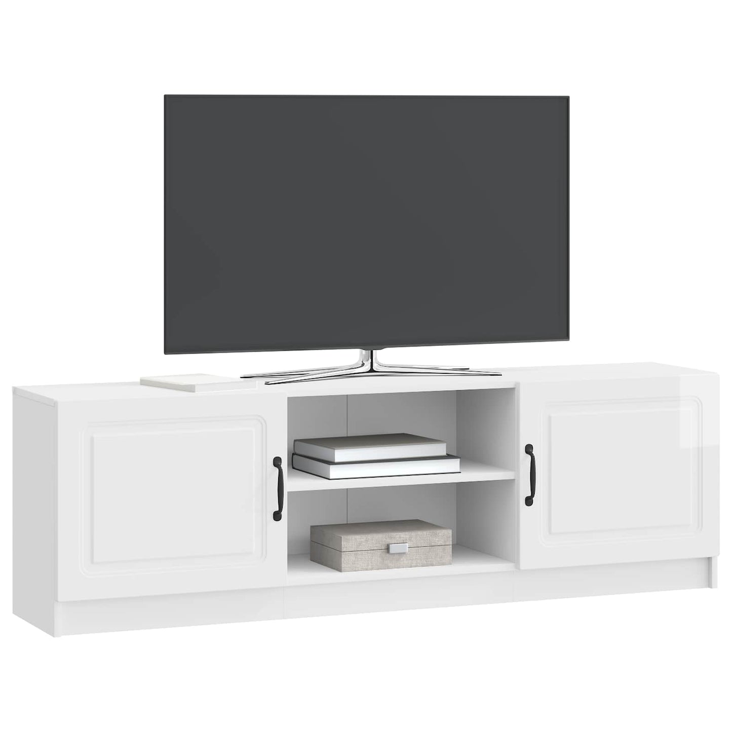 TV-Schränk Hochglanz Weiß 150 x 31 x 47 cm Holzwerkstoff