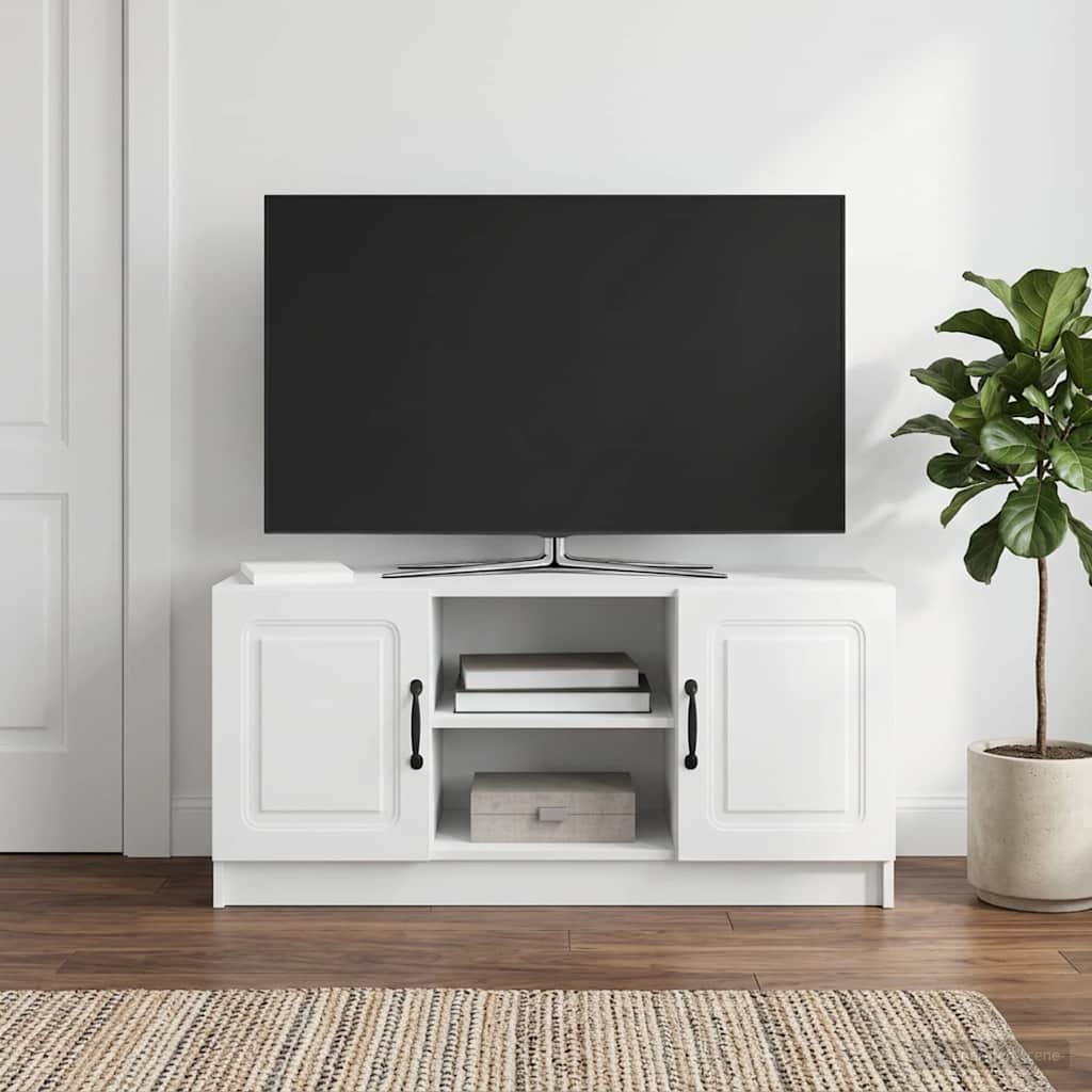 TV-Schränk Weiß 102 x 34,5 x 47 cm Holzwerkstoff
