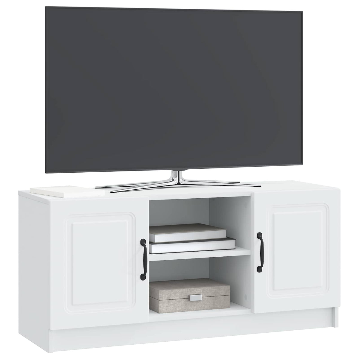 TV-Schränk Weiß 102 x 34,5 x 47 cm Holzwerkstoff