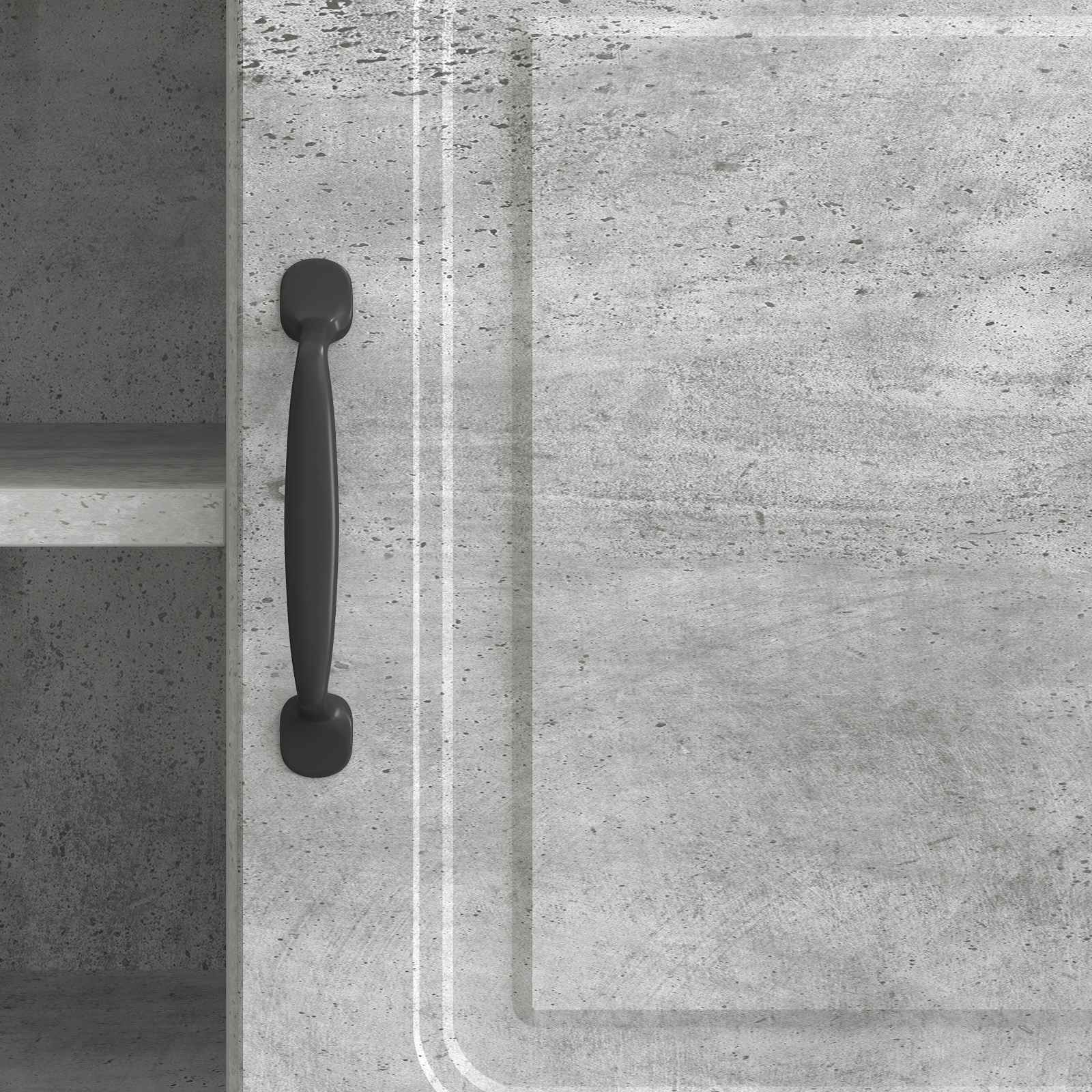 TV-Schränk Betongrau 102 x 34,5 x 47 cm Holzwerkstoff