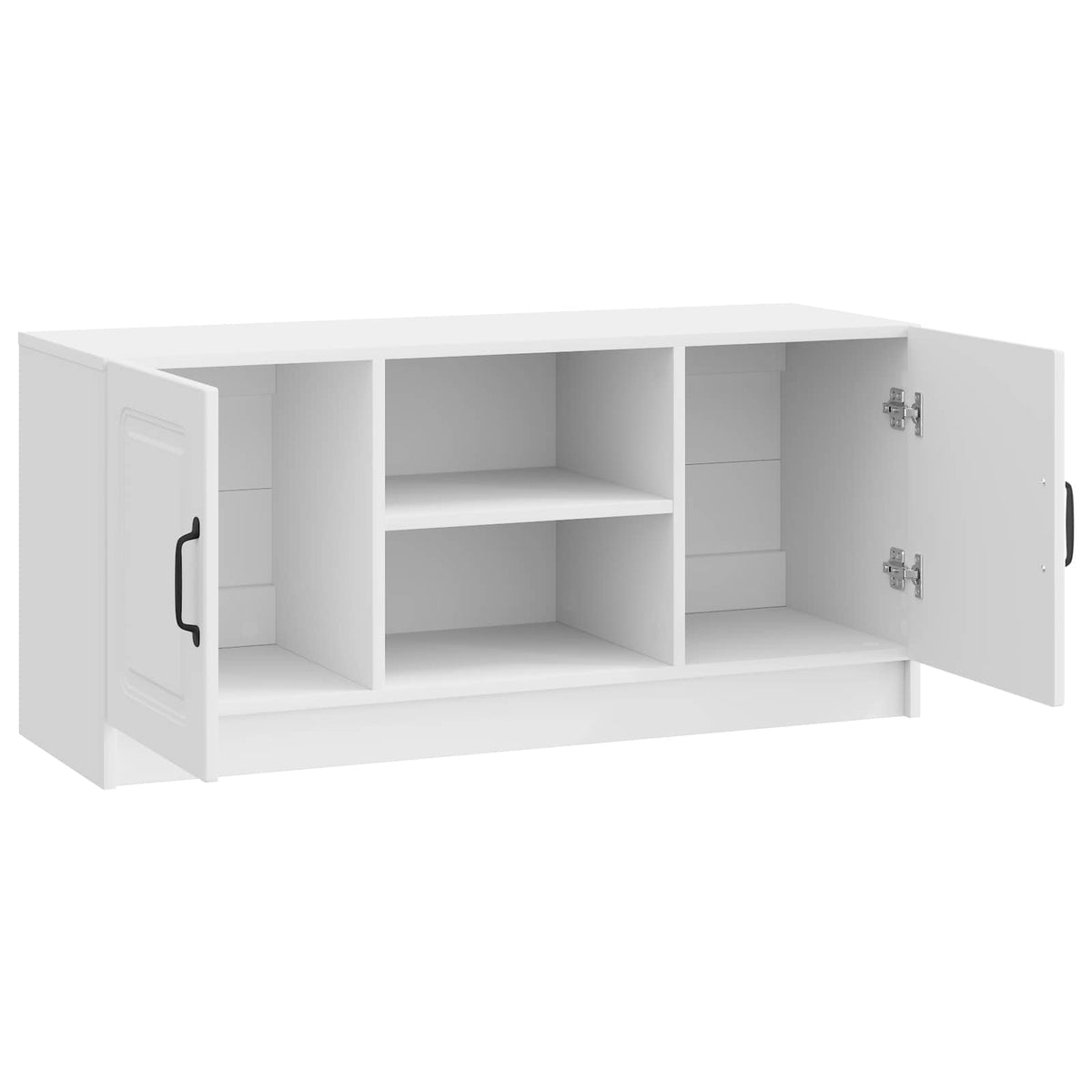 TV-Schränk Hochglanz Weiß 102 x 34,5 x 47 cm Holzwerkstoff
