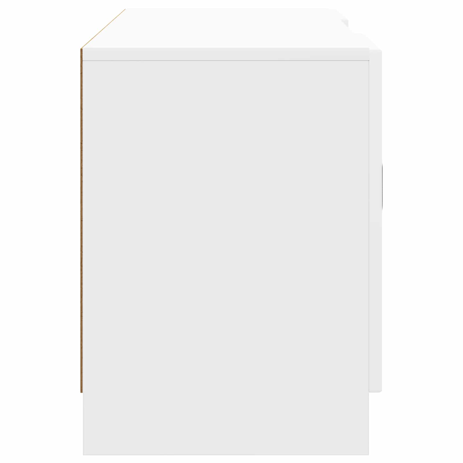 TV-Schränk Hochglanz Weiß 102 x 34,5 x 47 cm Holzwerkstoff