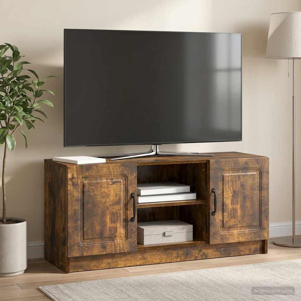 TV-Schränk Geräucherte Eiche 102 x 34,5 x 47 cm Holzwerkstoff