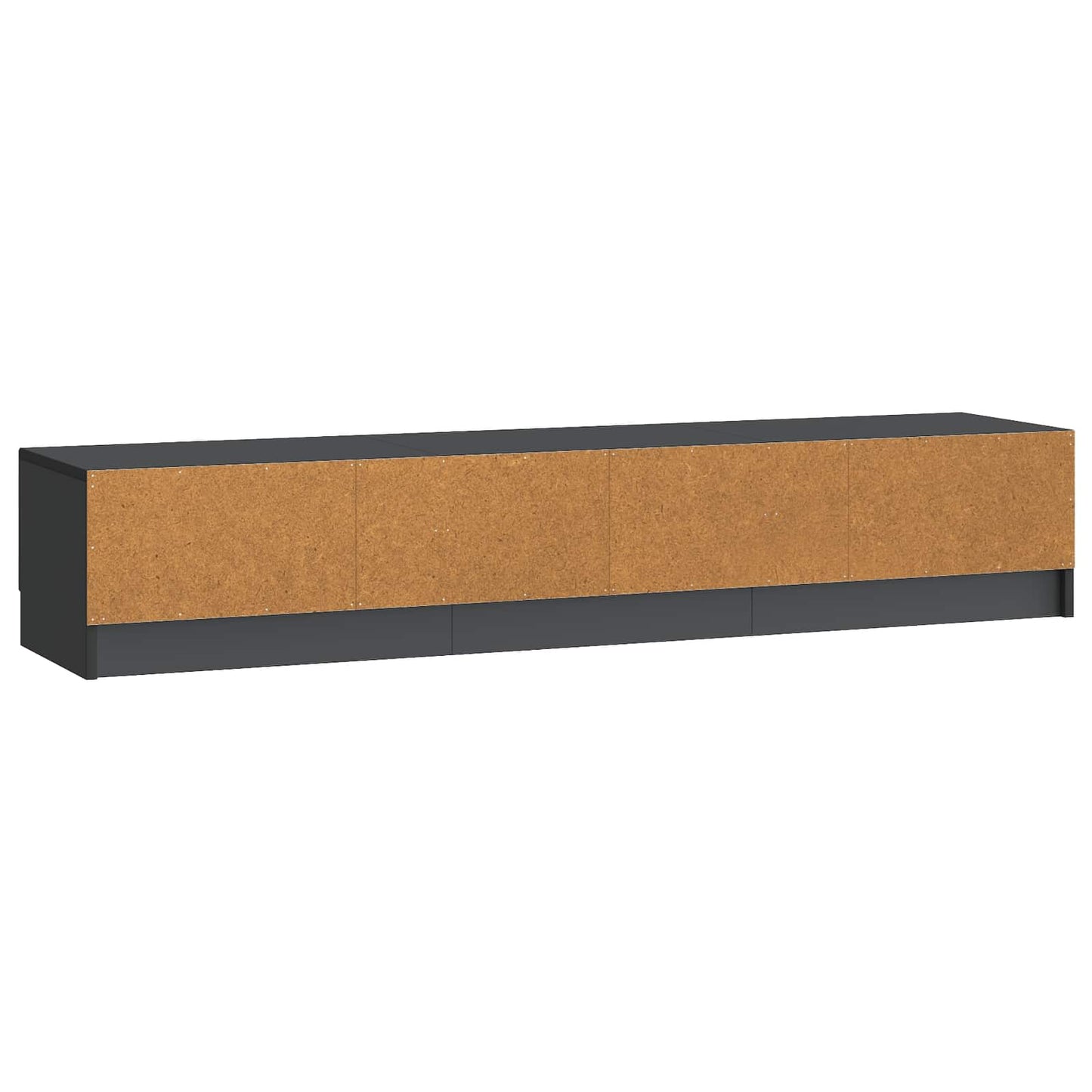 TV-Schränk 147 x 34,5 x 27 cm Schwarz Holzwerkstoff