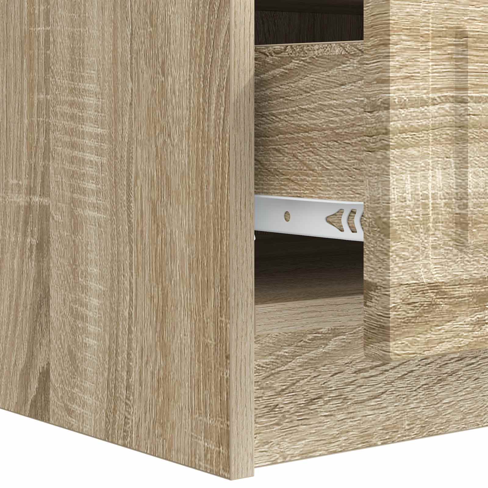 TV-Schränk 147 x 34,5 x 27 cm Sonoma-Eiche Holzwerkstoff