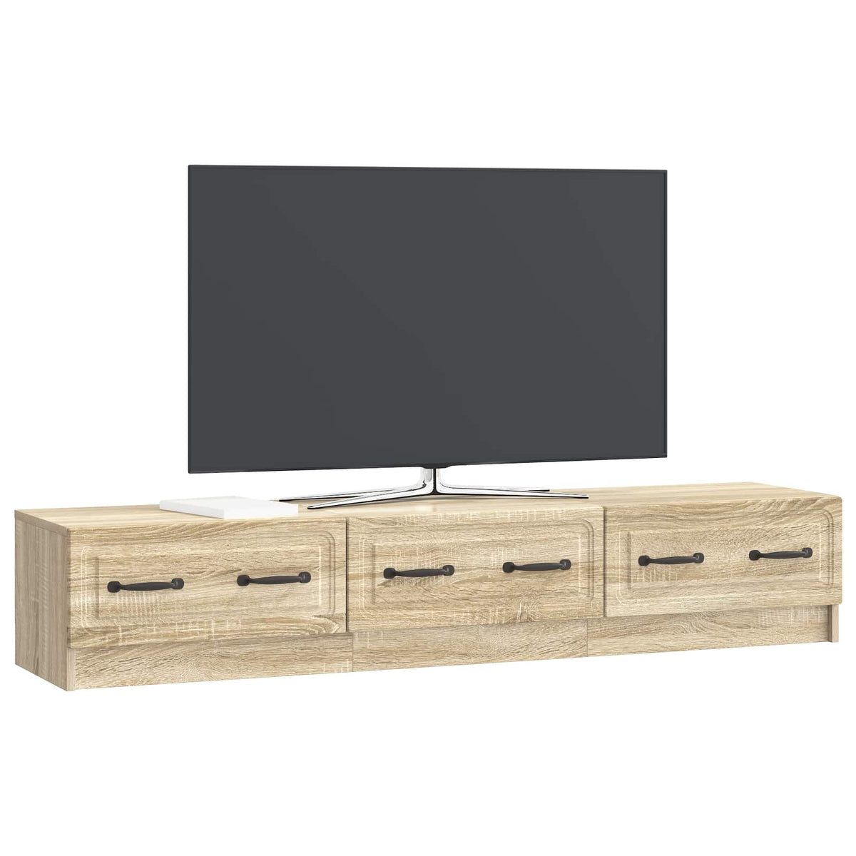 TV-Schränk 147 x 34,5 x 27 cm Sonoma-Eiche Holzwerkstoff
