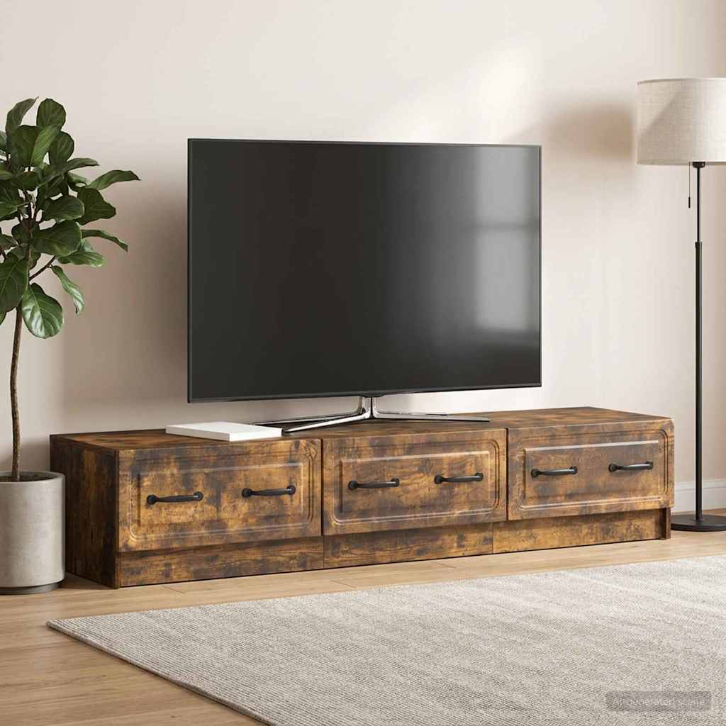 TV-Schränk 147 x 34,5 x 27 cm Räuchereiche Holzwerkstoff