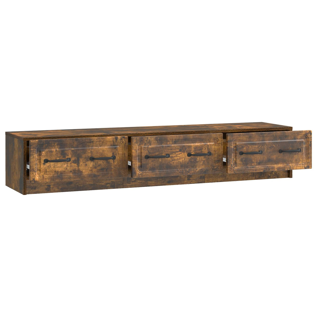 TV-Schränk 147 x 34,5 x 27 cm Räuchereiche Holzwerkstoff