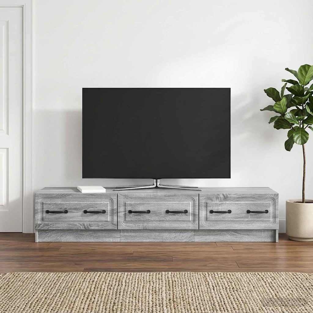 TV-Schränk 147 x 34,5 x 27 cm Sonoma-Grau Holzwerkstoff