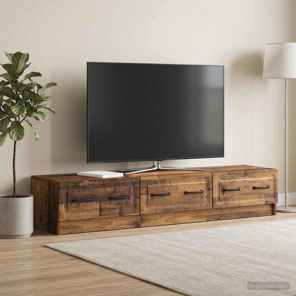 TV-Schränk 147 x 34,5 x 27 cm Altholz Holzwerkstoff