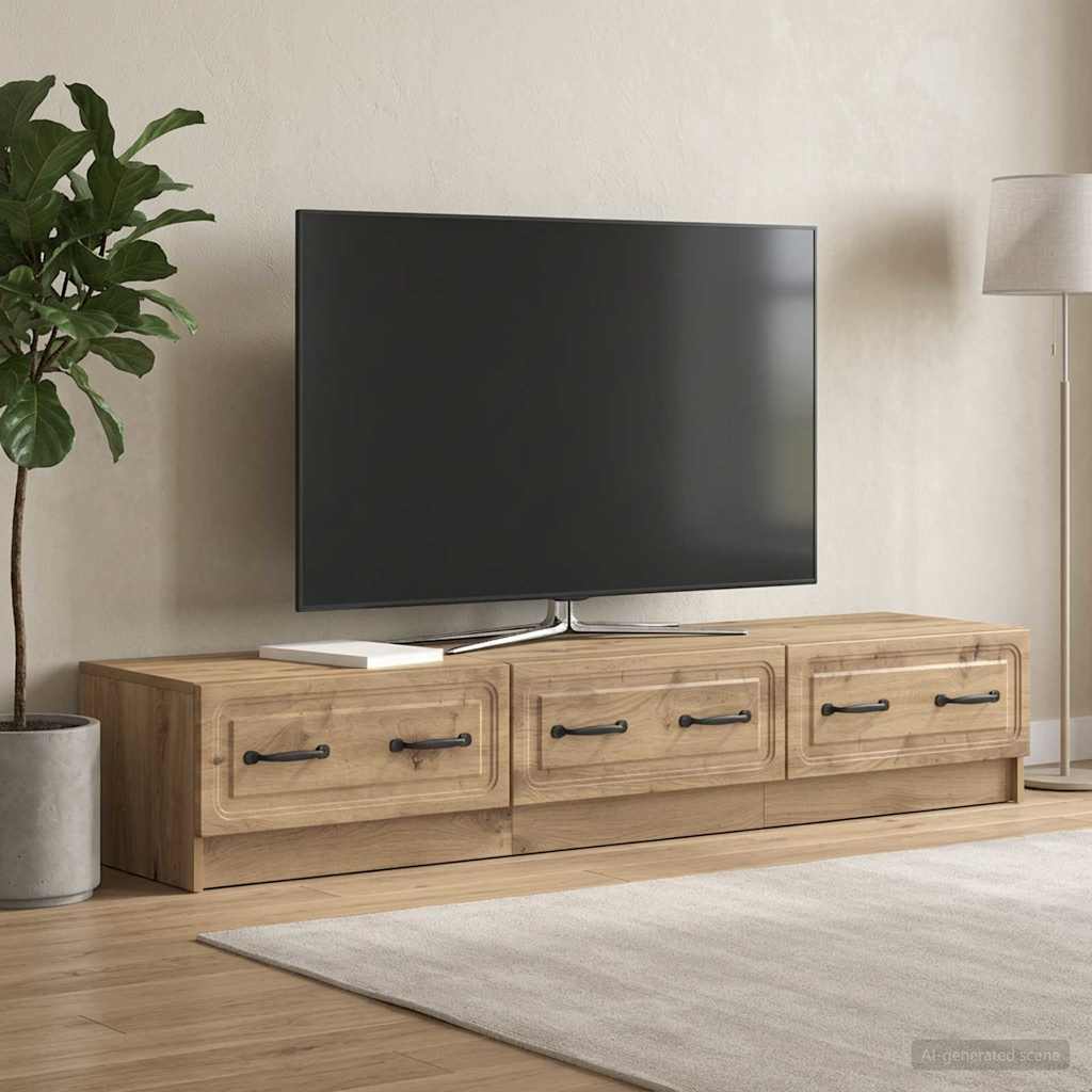 TV-Schränk 147 x 34,5 x 27 cm Artisan-Eiche Holzwerkstoff