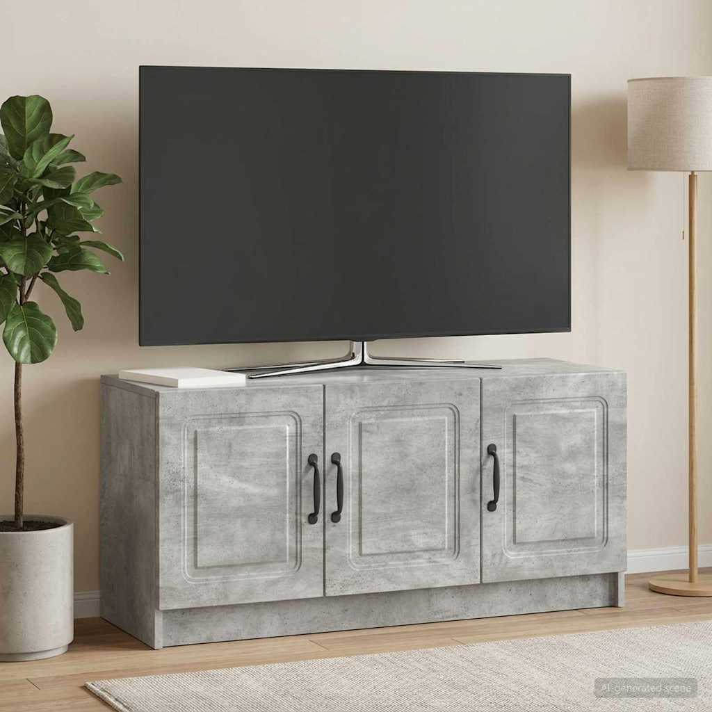 TV-Schränk Betongrau 99 x 34,5 x 47 cm Holzwerkstoff