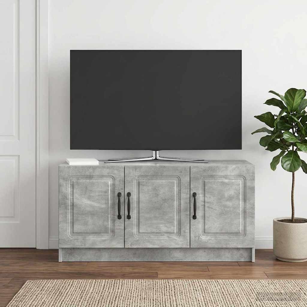 TV-Schränk Betongrau 99 x 34,5 x 47 cm Holzwerkstoff