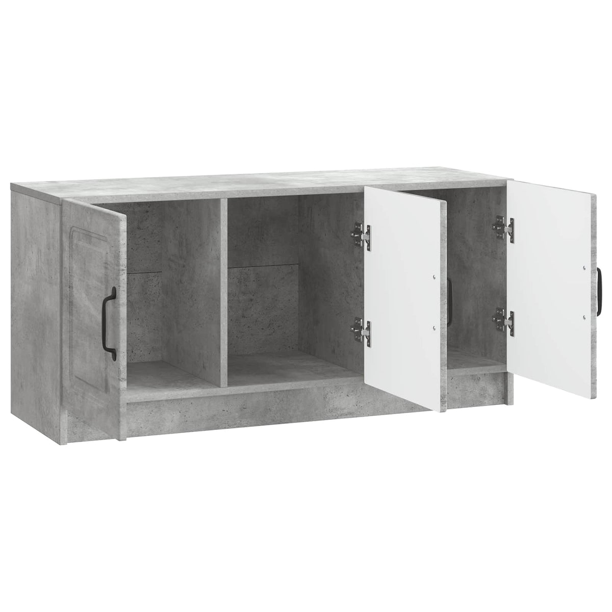 TV-Schränk Betongrau 99 x 34,5 x 47 cm Holzwerkstoff