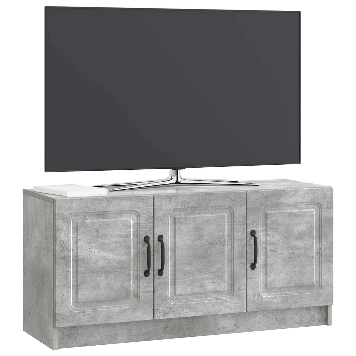 TV-Schränk Betongrau 99 x 34,5 x 47 cm Holzwerkstoff