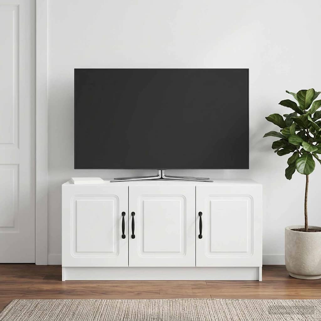 TV-Schränk Hochglanz Weiß 99 x 34,5 x 47 cm Holzwerkstoff