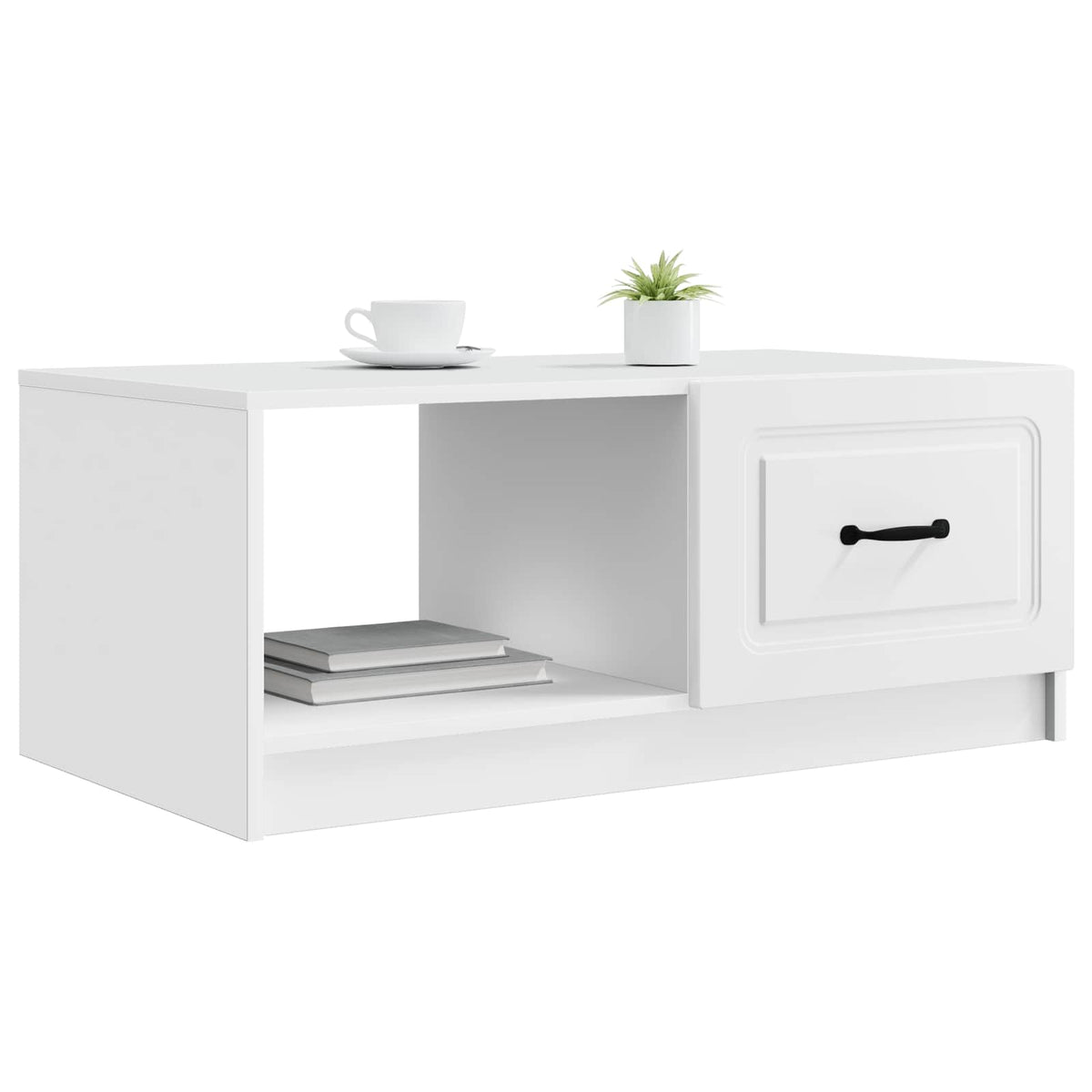 Couchtisch Weiß 90 x 50 x 37 cm Holzwerkstoff