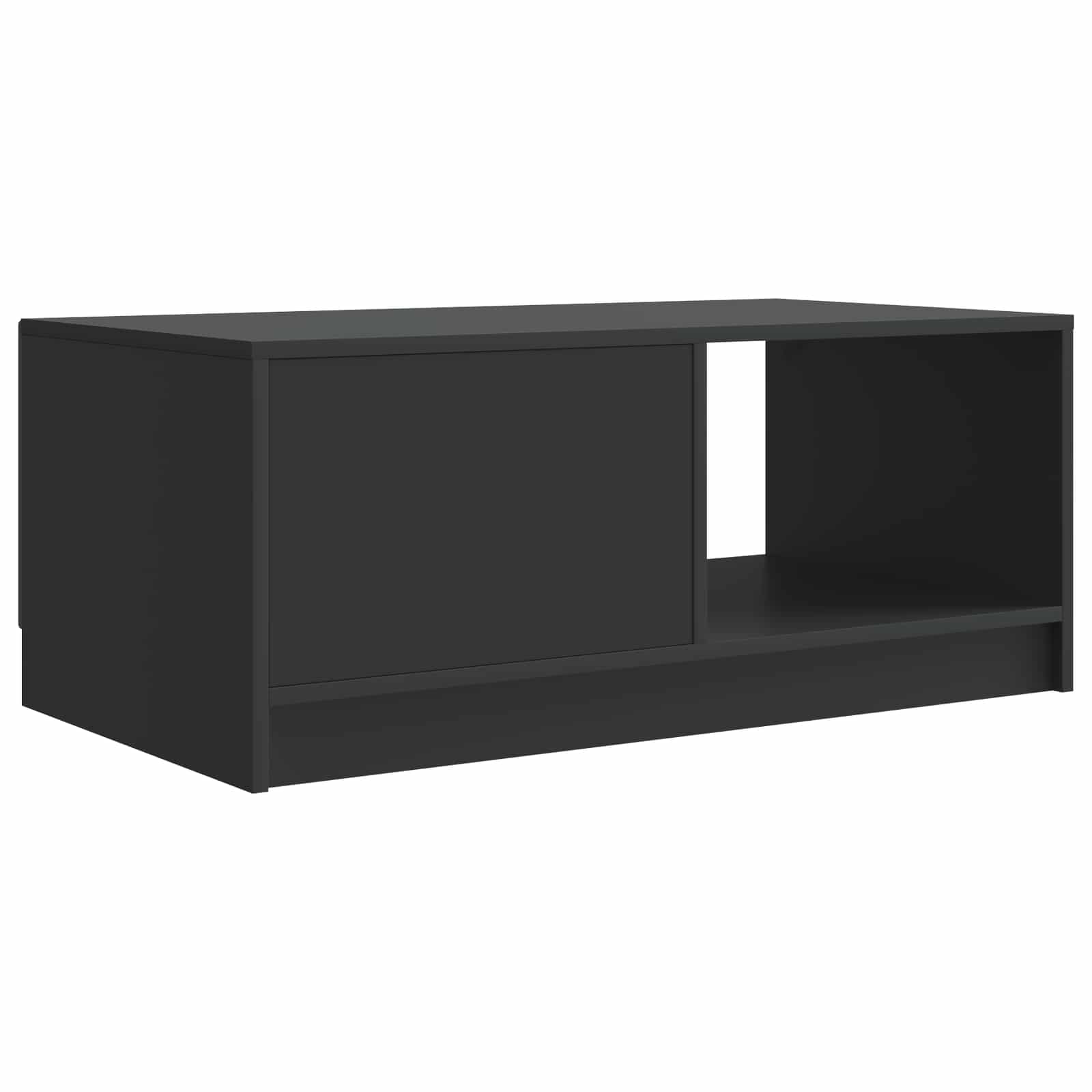 Couchtisch Schwarz 90 x 50 x 37 cm Holzwerkstoff