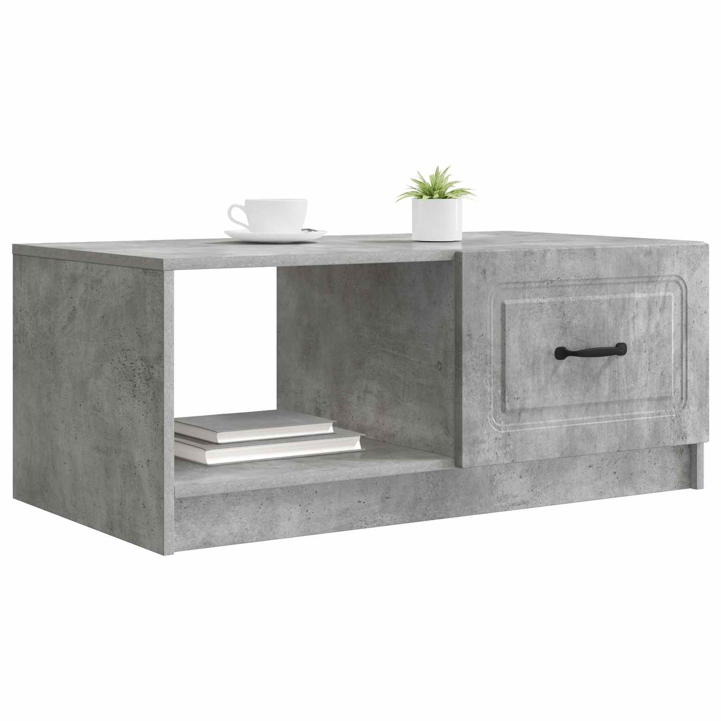 Couchtisch Betongrau 90 x 50 x 37 cm Holzwerkstoff