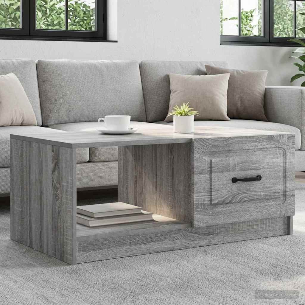 Couchtisch Sonoma-Grau 90 x 50 x 37 cm Holzwerkstoff