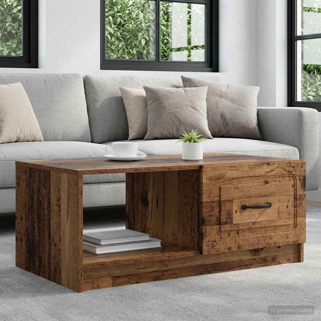 Couchtisch Altholz 90 x 50 x 37 cm Holzwerkstoff