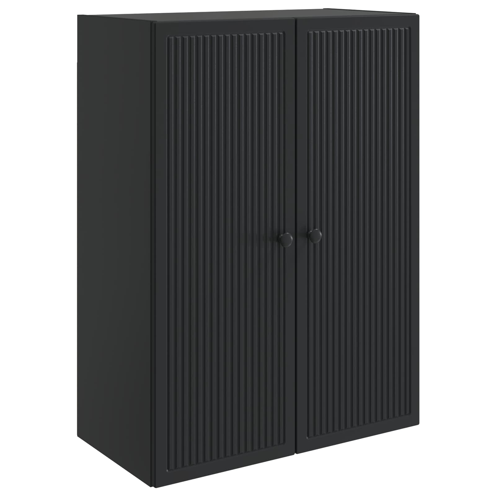 Wandschrank Schwarz 66 x 34,5 x 90 cm Holzwerkstoff