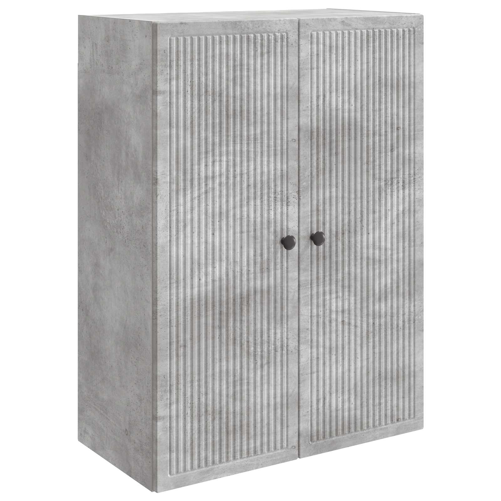 Wandschrank Betongrau 66 x 34,5 x 90 cm Holzwerkstoff