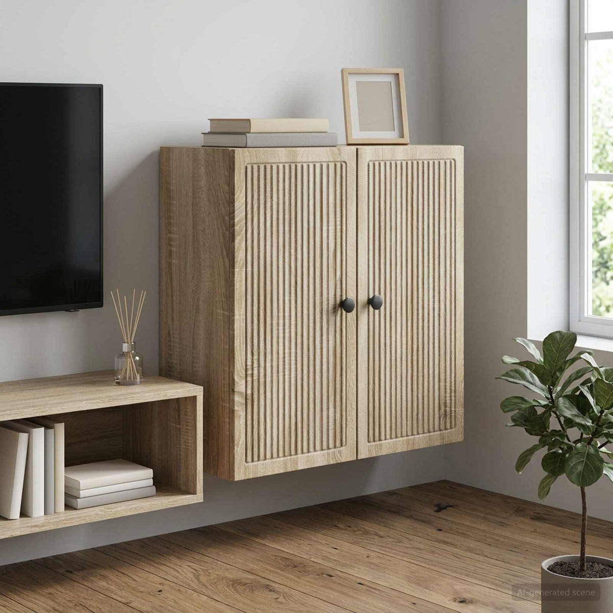 Wandschrank Sonoma-Eiche 59 x 31 x 60 cm Holzwerkstoff