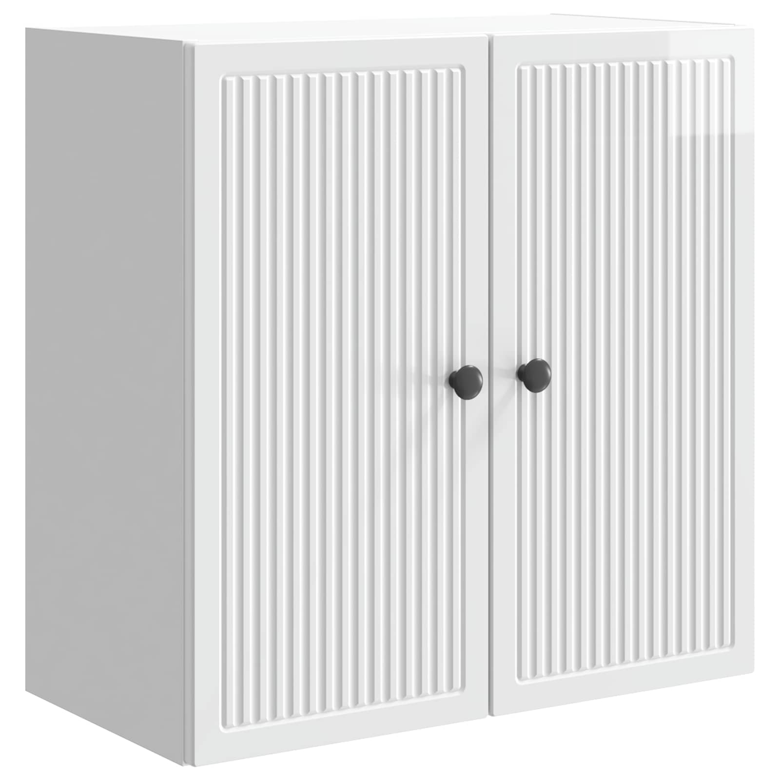 Wandschrank Hochglanz Weiß 59 x 31 x 60 cm Holzwerkstoff