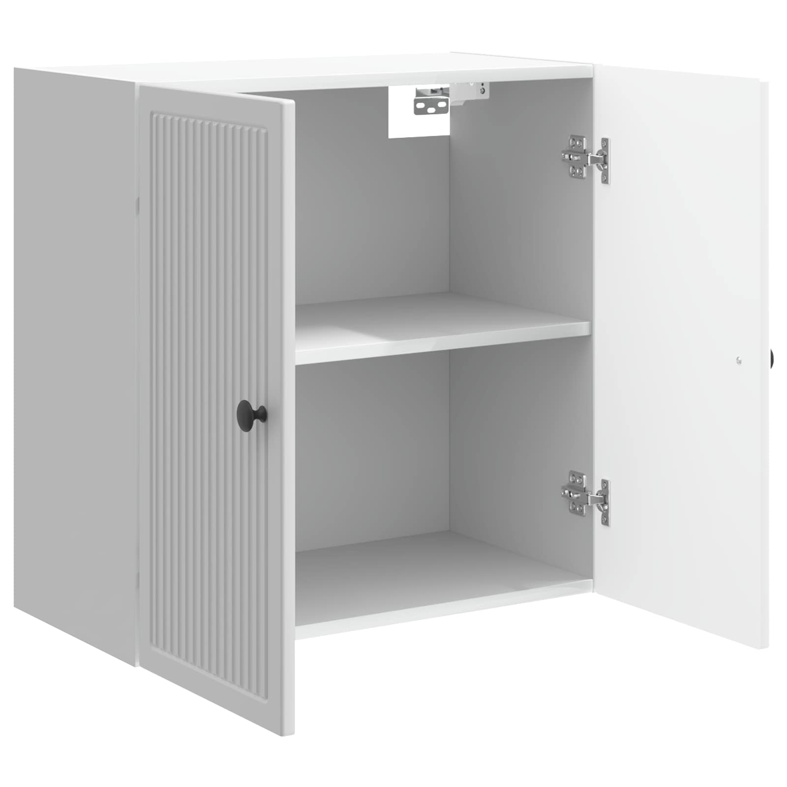 Wandschrank Hochglanz Weiß 59 x 31 x 60 cm Holzwerkstoff