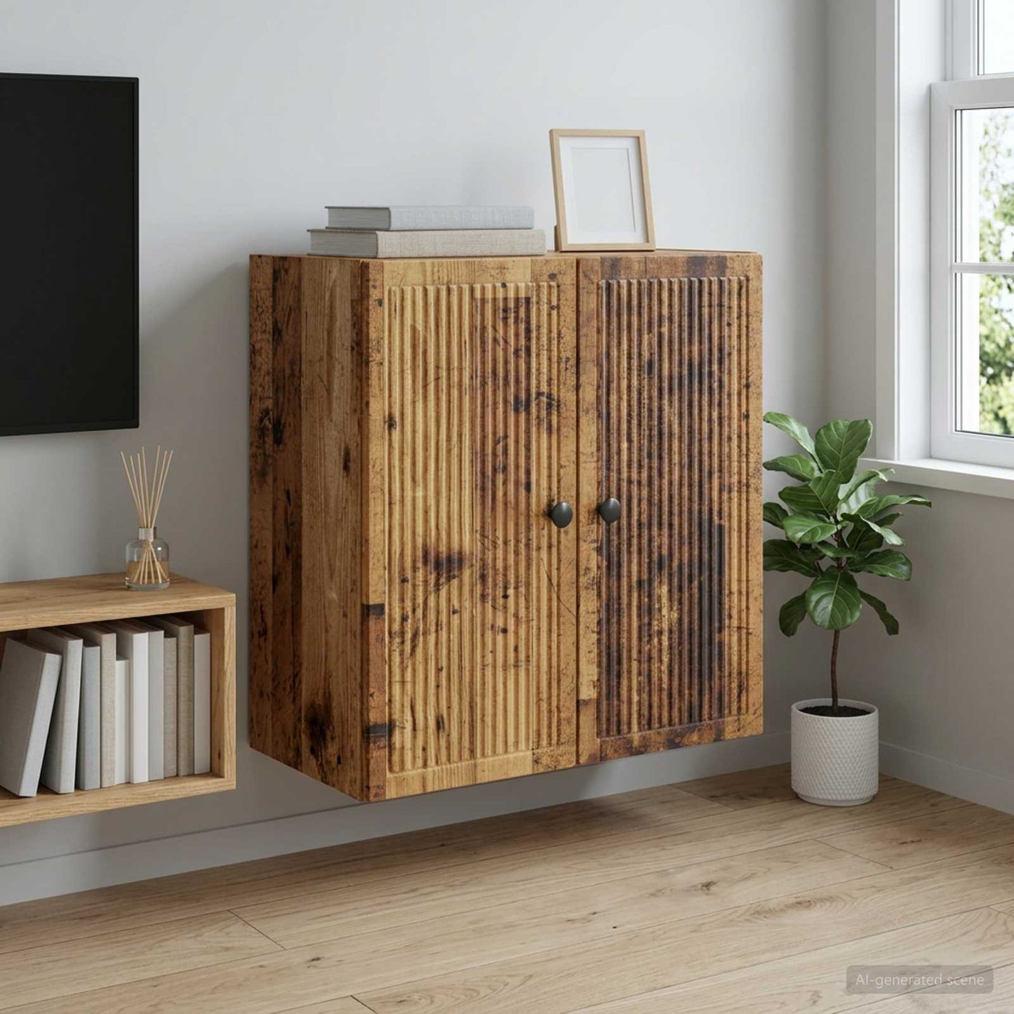 Wandschrank Altholz 59 x 31 x 60 cm Holzwerkstoff