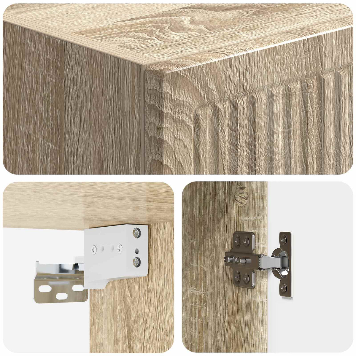 Wandschrank Sonoma-Eiche 33 x 34,5 x 90 cm Holzwerkstoff