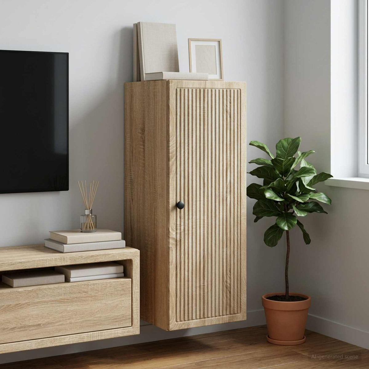 Wandschrank Sonoma-Eiche 33 x 34,5 x 90 cm Holzwerkstoff
