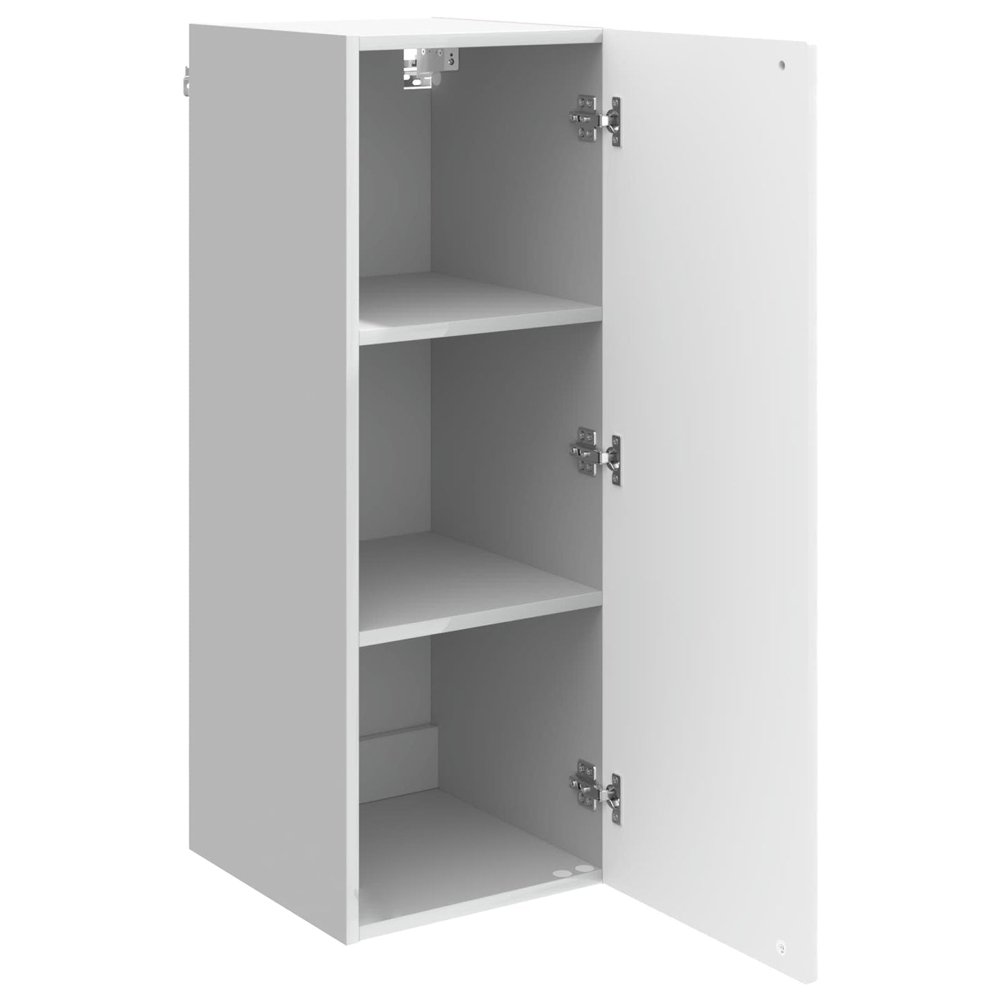 Wandschrank Hochglanz Weiß 33 x 34,5 x 90 cm Holzwerkstoff
