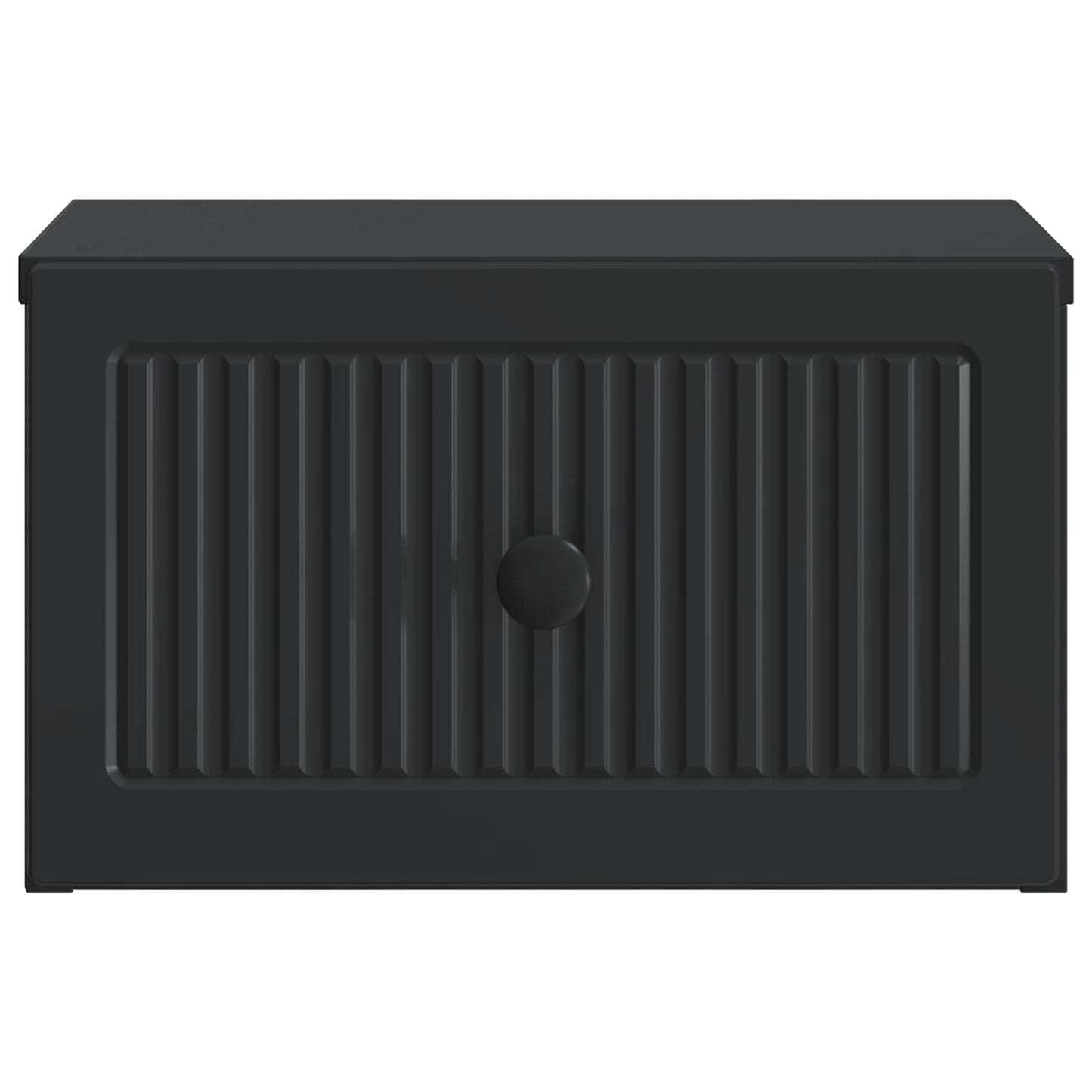 Wandmontierter Nachttisch Schwarz 33 x 34,5 x 20 cm