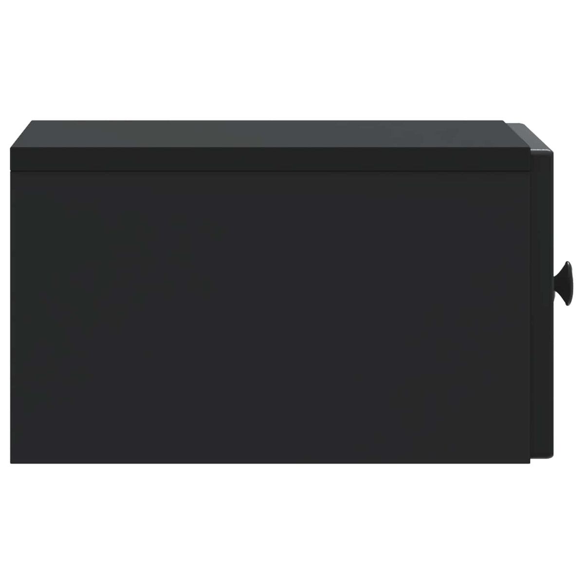 Wandmontierter Nachttisch Schwarz 33 x 34,5 x 20 cm