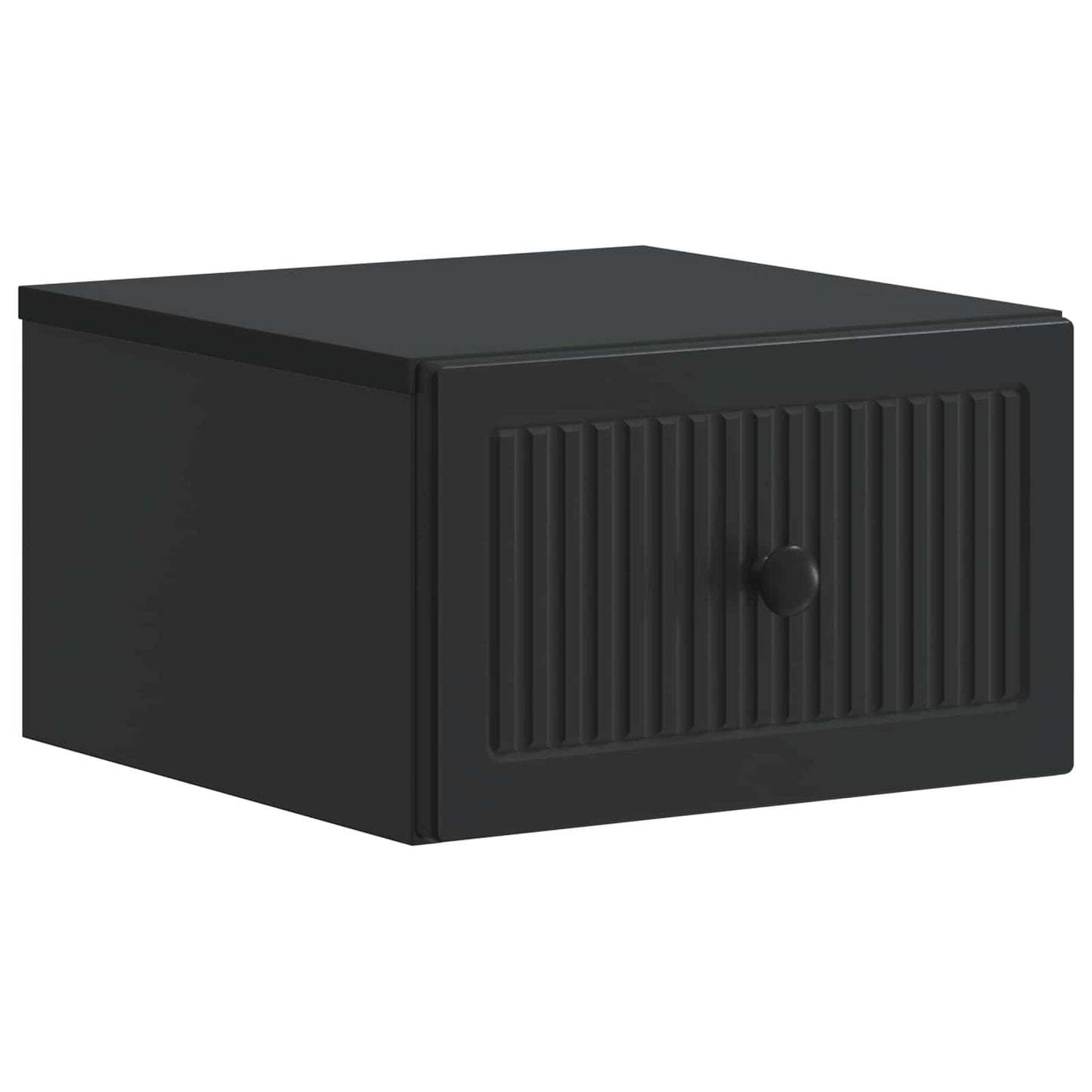 Wandmontierter Nachttisch 2 Stk. Schwarz 33 x 34,5 x 20 cm