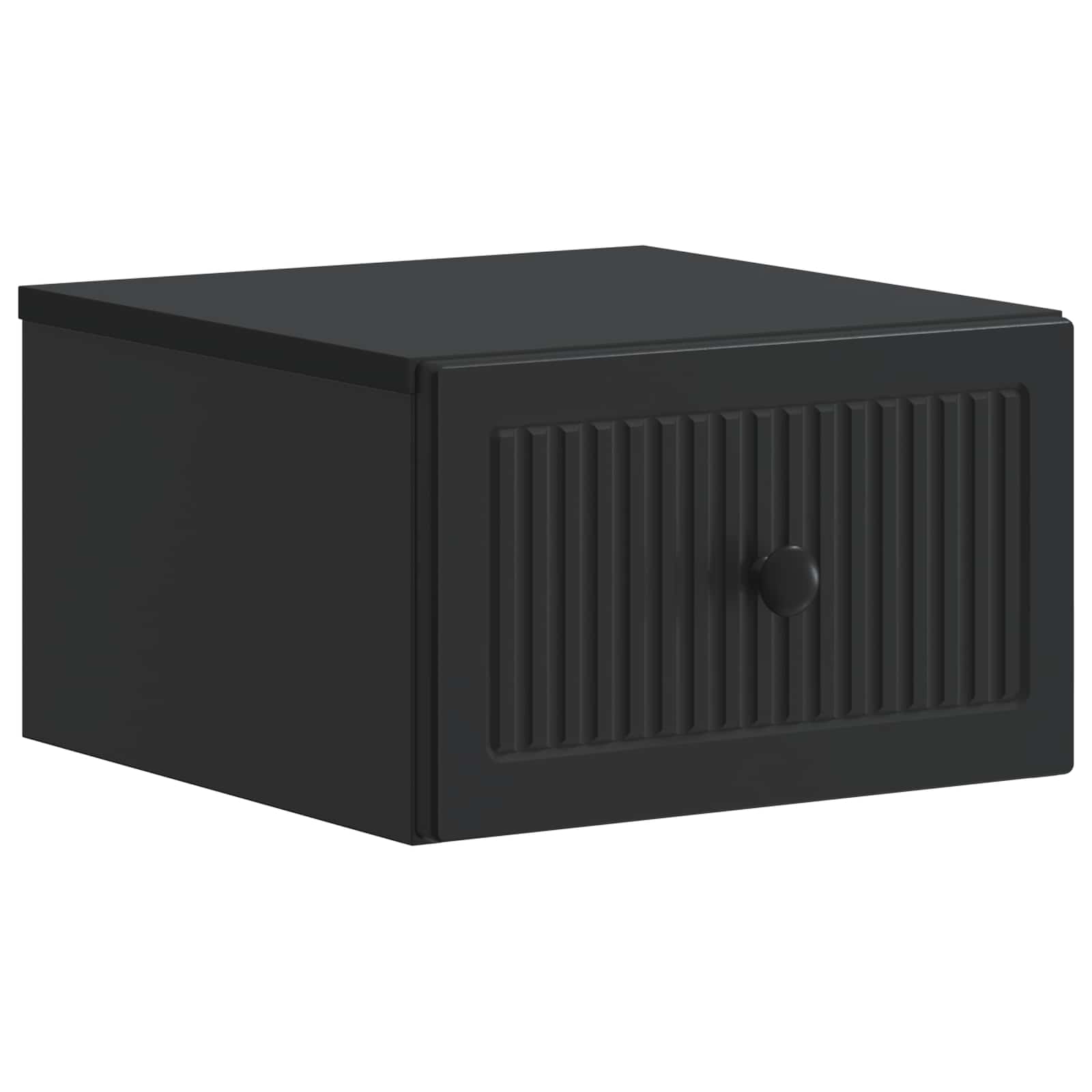 Wandmontierter Nachttisch 2 Stk. Schwarz 33 x 34,5 x 20 cm