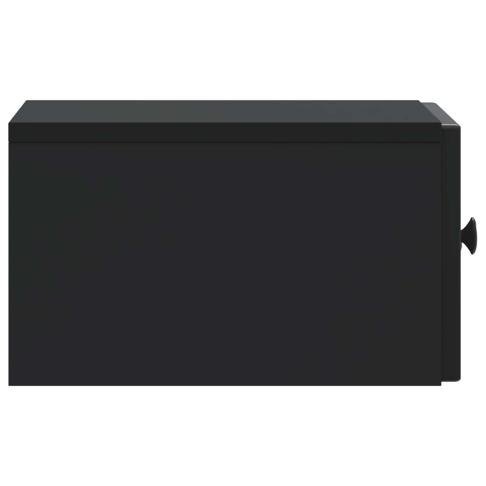 Wandmontierter Nachttisch 2 Stk. Schwarz 33 x 34,5 x 20 cm