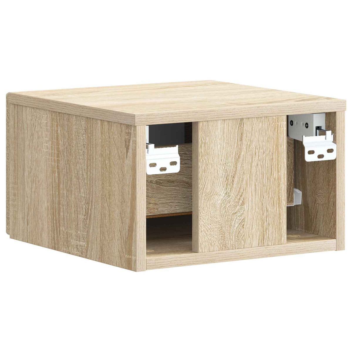 Wandmontierter Nachttisch 2 Stk. Sonoma-Eiche 33 x 34,5 x 20 cm