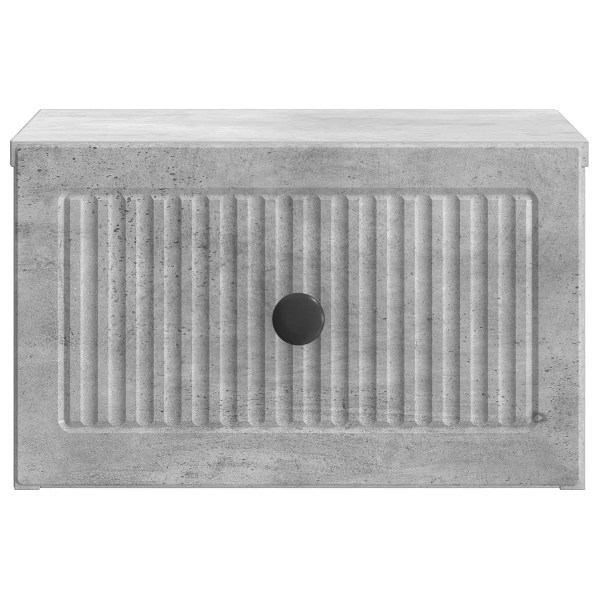 Wandmontierter Nachttisch 2 Stk. Betongrau 33 x 34,5 x 20 cm