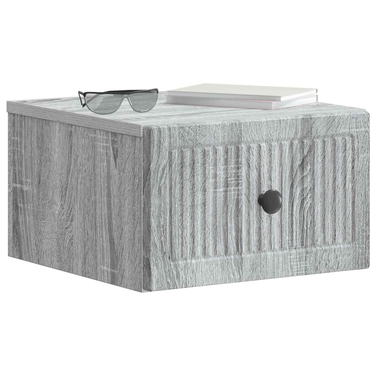 Wandmontierter Nachttisch Sonoma-Grau 33 x 34,5 x 20 cm
