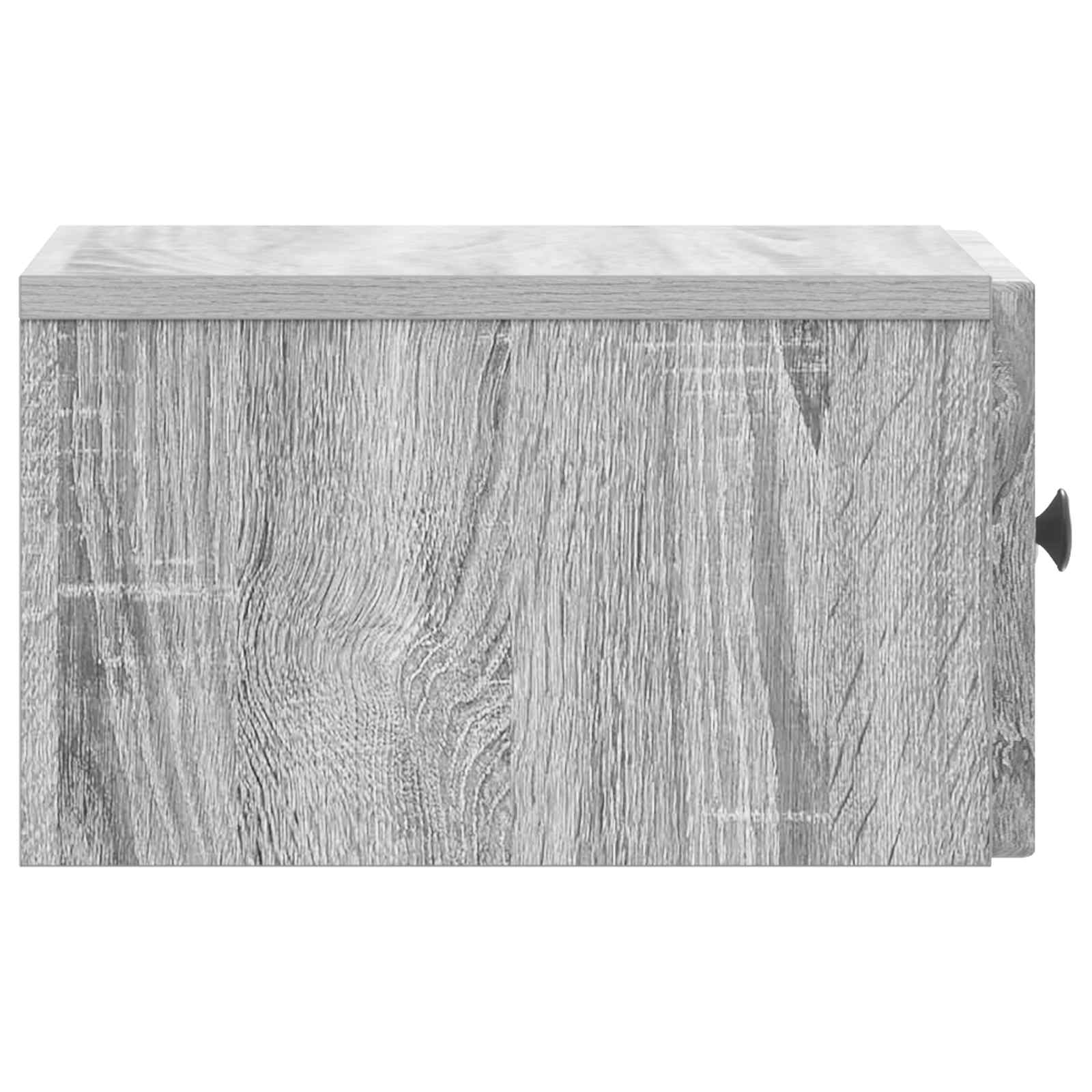 Wandmontierter Nachttisch 2 Stk. Sonoma-Grau 33 x 34,5 x 20 cm