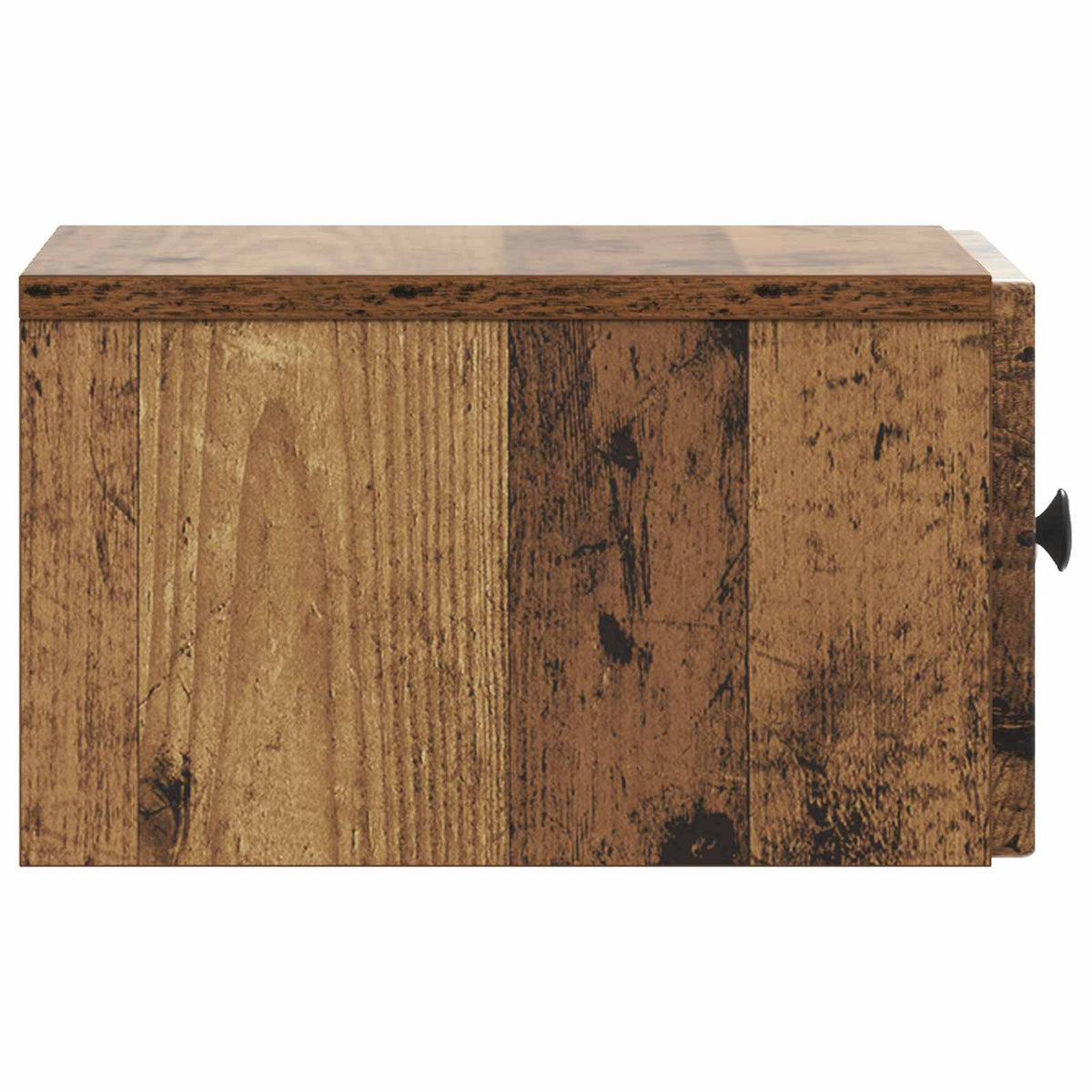 Wandmontierter Nachttisch Altholz 33 x 34,5 x 20 cm